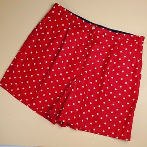 Lauren Ralph Lauren Vintage Red Linen Shorts